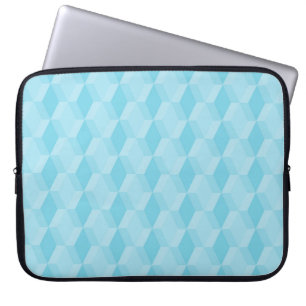 Pastell Türkis Diamantmuster Laptopschutzhülle