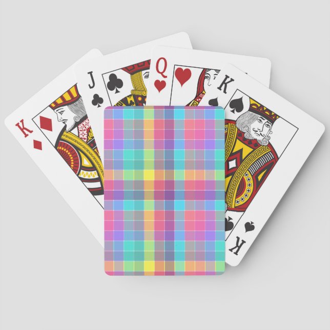 Pastell-Überlappung Spielkarten (Rückseite)