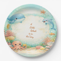 Pastell-Under-the-Sea-Junge-Blaue-Baby-Shower-Part