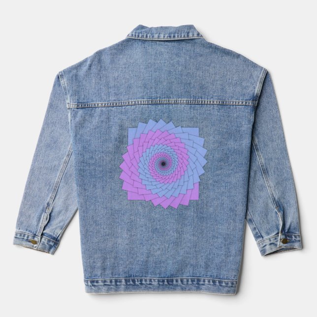 Pastell-Unendlichkeit Jeansjacke (Rückseite)