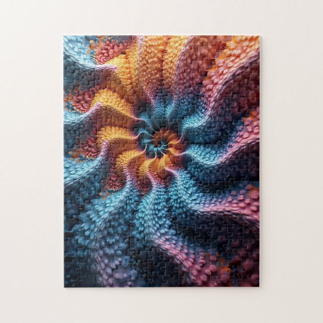 Pastell-Unendlichkeitsspirale-Bewegungsgrafik Puzzle (Vertikal)
