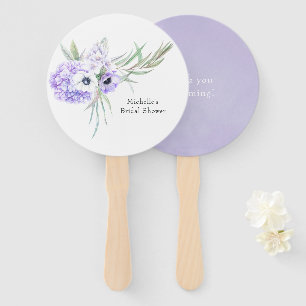 Pastell-Violette Blumendekoration Fächer