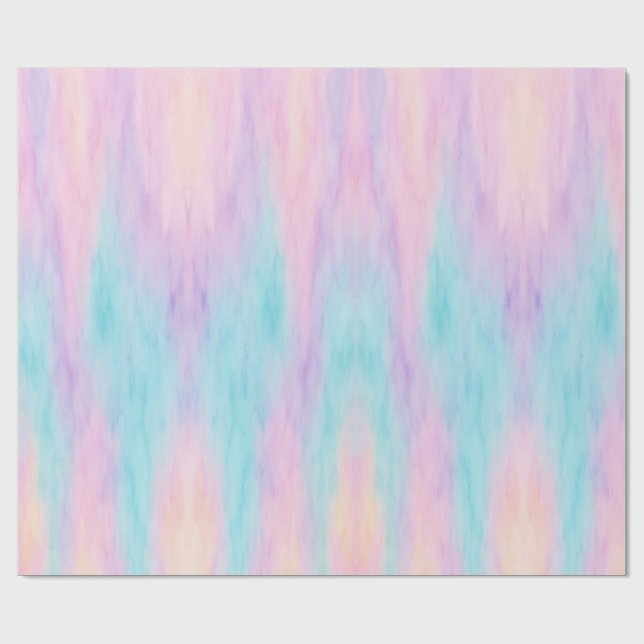 Pastell Watercolor Wrapping Paper Geschenkpapier (Flach)