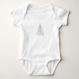Pastell-Weihnachtsbaum-Baby-T-Shirt Baby Strampler