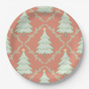 🎄 Pastell-Weihnachtsfeier-Papierteller ✨ Pappteller