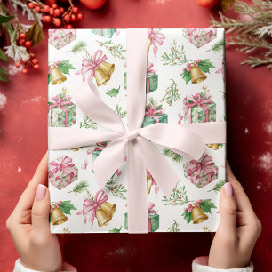 Pastell-Weihnachtsmuster-Wrap-Papier Geschenkpapier