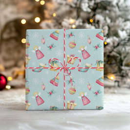 Pastell-Weihnachtspapier Geschenkpapier
