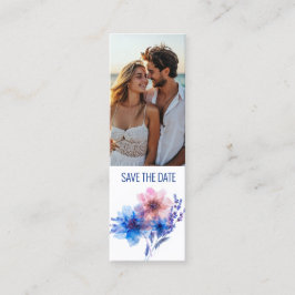 Pastell Whispers Meadow Lesezeichen Save the Date Telefonnummerkarte