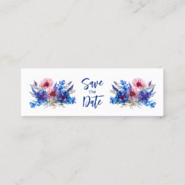 Pastell Whispers Meadow Lesezeichen Save the Date Telefonnummerkarte