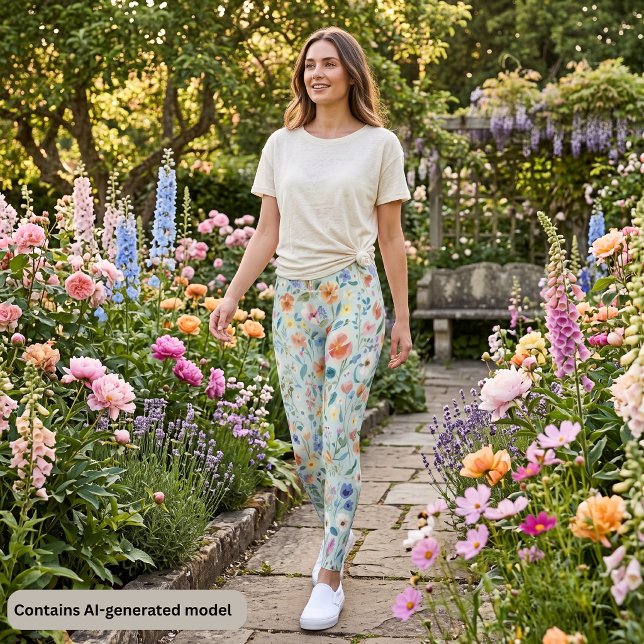 Pastell-Wildblume Leggings (Von Creator hochgeladen)