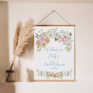 Pastell-Wildblumen-Brautjungfern-Empfang Poster