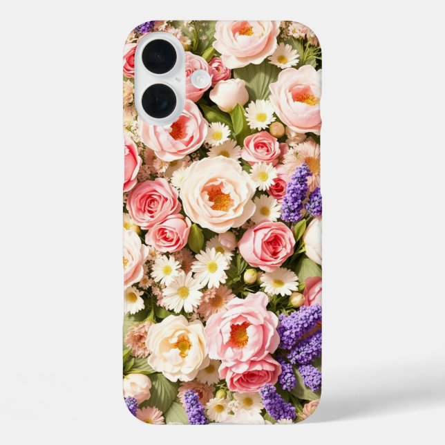 Pastell-Wildblumen Case-Mate iPhone Hülle (Rückseite)