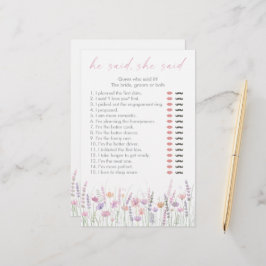 Pastell-Wildblumen-Er-Sagte-Sie-Sagte-Bridal-Game