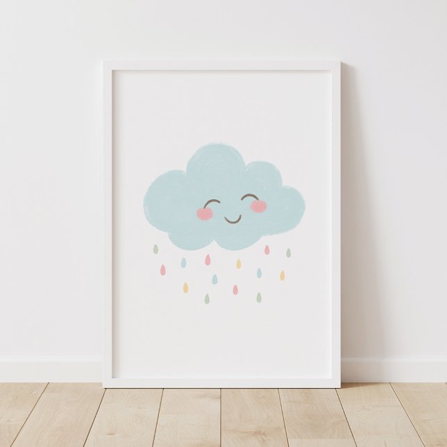 Pastell-Wolken-Kinderzimmer-Dekorationsposter Poster (Von Creator hochgeladen)