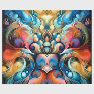 Pastell Zeichnend Abstrakte, blubbly Bio farbig Geschenkpapier