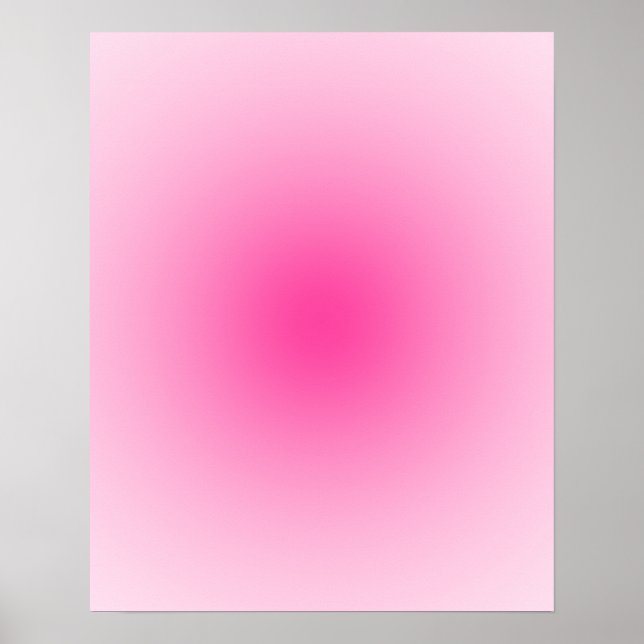 Pastell zu Hot Pink Aura Gradient 16x20 Poster (Vorne)