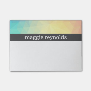 Pastellabstraktes Post-it Klebezettel