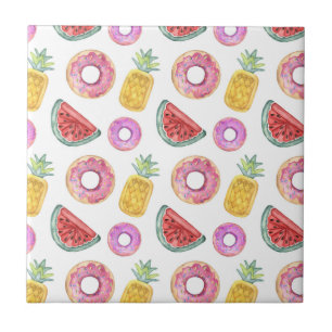 PastellAquarell-Pool-Floss-Muster Fliese