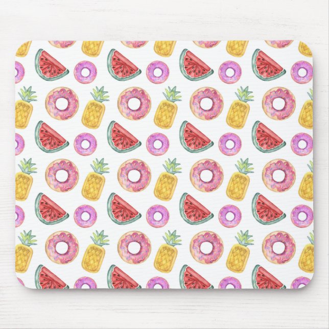 PastellAquarell-Pool-Floss-Muster Mousepad (Vorne)