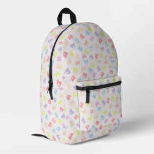 Pastellbärparade Bedruckter Rucksack