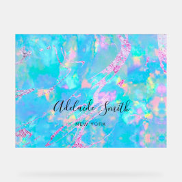 Pastellblau Acrylschild