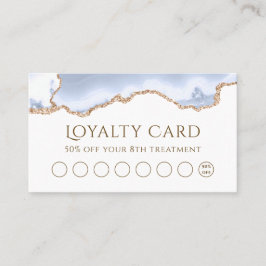 Pastellblau-Agatekarte Visitenkarte