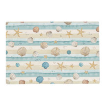 PASTELLBLAU & BRAUN SEESTERNE & MEERESSCHNECKEN