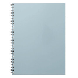 Pastellblau Einfarbige Minimalistische Notizblock