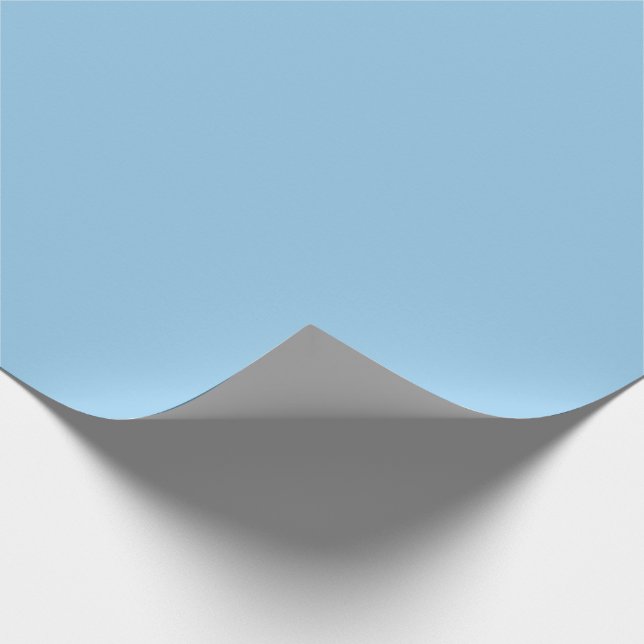Pastellblau Geschenkpapier (Ecke)