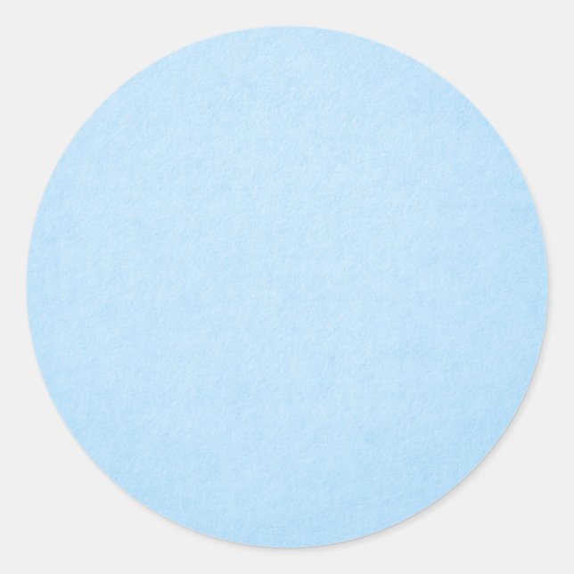 Pastellblau Runder Aufkleber (Vorderseite)