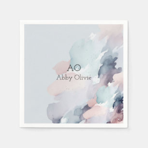 Pastellblau Serviette