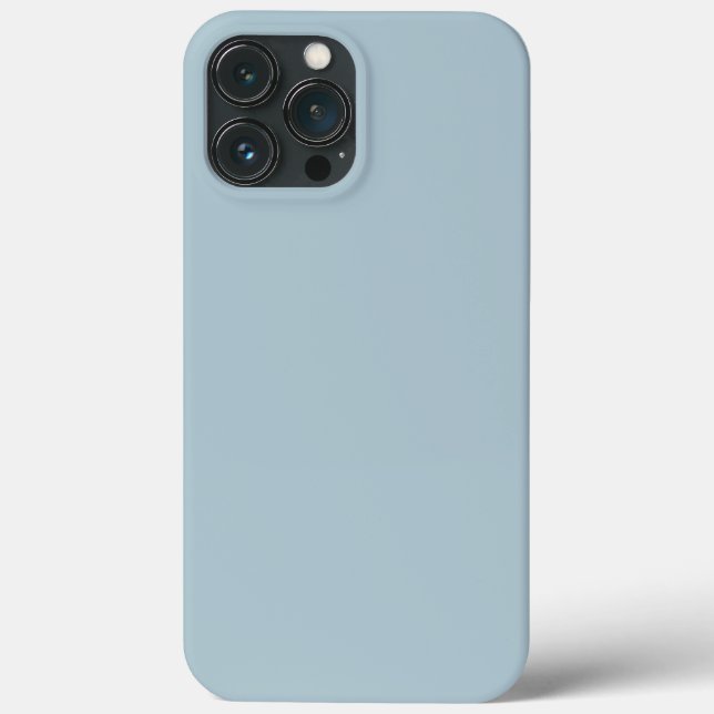 Pastellblau, solide Farbe | Classic | elegant Case-Mate iPhone Hülle (Rückseite)