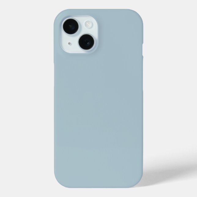 Pastellblau, solide Farbe | Classic | elegant Case-Mate iPhone Hülle (Rückseite)