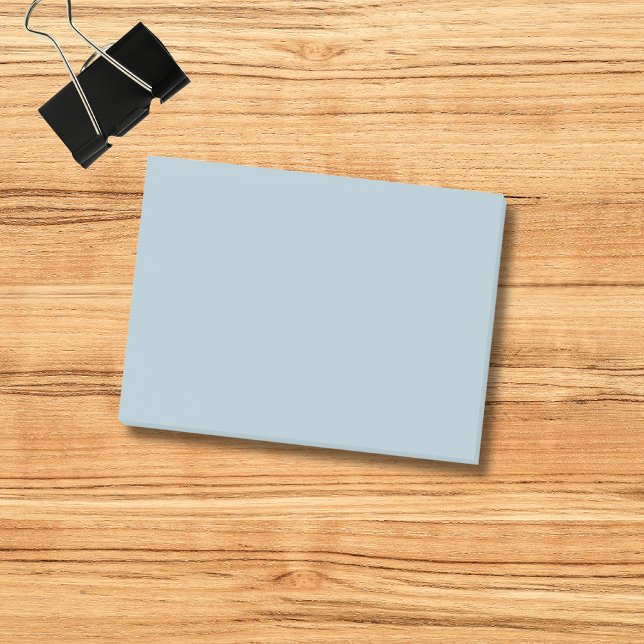 Pastellblau, solide Farbe | Classic | elegant Post-it Klebezettel (Von Creator hochgeladen)