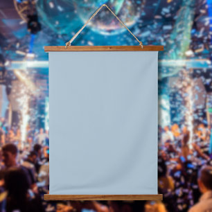 Pastellblau, solide Farbe Classic elegant Wandteppich Mit Holzrahmen