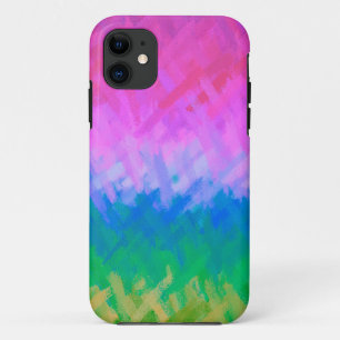 Pastellblau und rosa Abstrakt Case-Mate iPhone Hülle