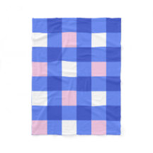 Pastellblau und rosa Gingham Karo Pattern