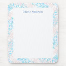 Pastellblau und rosa Grenze