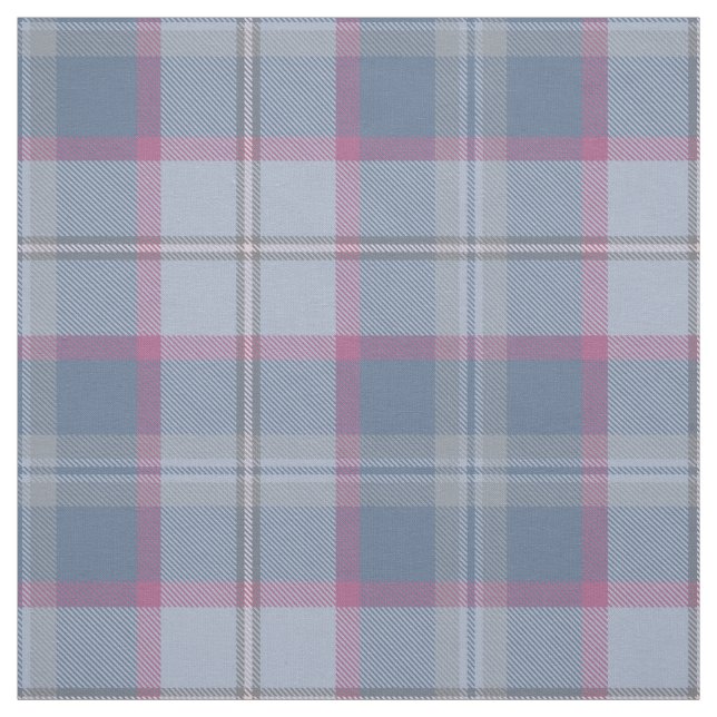 Pastellblau und rosa Tartan Stoff (Muster)