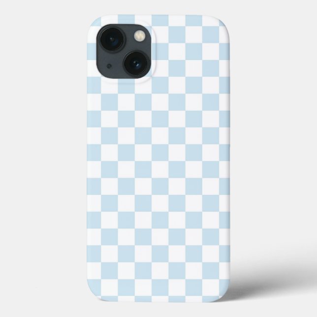 Pastellblau und Weiß Case-Mate iPhone Hülle (Rückseite)