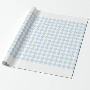 Pastellblau und Weißer Diamant Prüfmuster Geschenkpapier