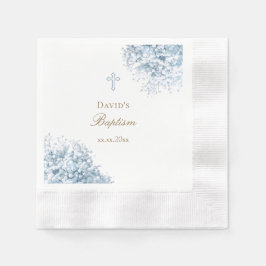 Pastellblaue Blume Serviette