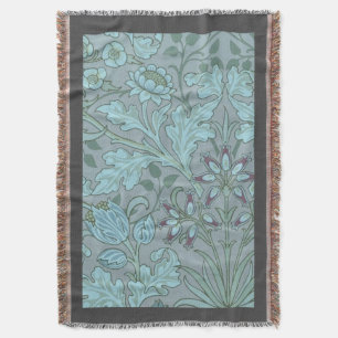 Pastellblaue Dekorative Blumen Decke