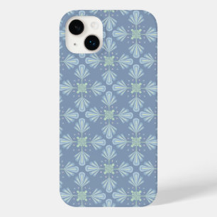 Pastellblaue florale abstrakte Wiederholung Case-Mate iPhone 14 Plus Hülle