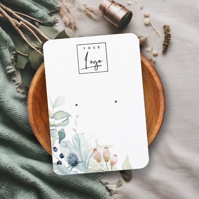 Pastellblaue grüne Folienzähler Visitenkarte (Von Creator hochgeladen)