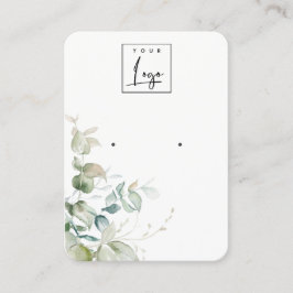 Pastellblaue grüne Folienzähler Visitenkarte