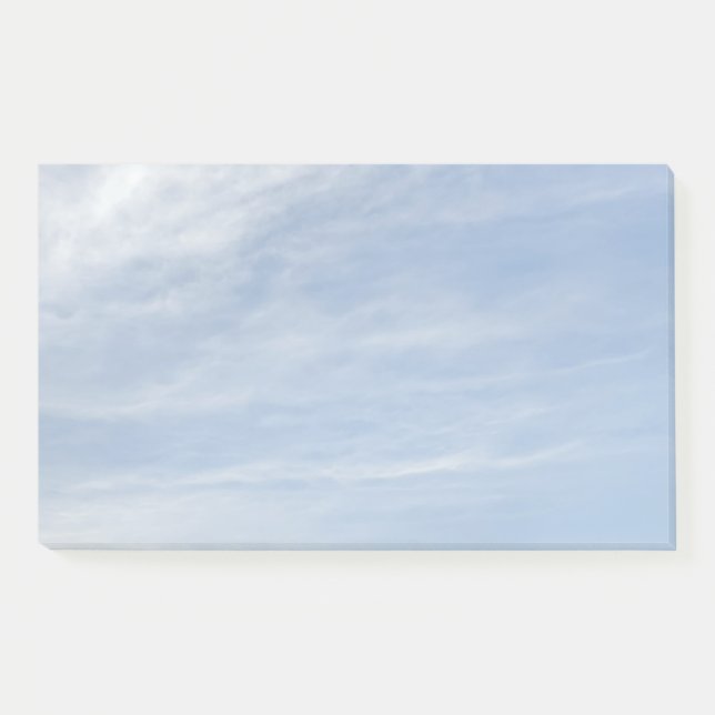 Pastellblaue Himmel Haftnotizen Post-it Klebezettel (Vorderseite)