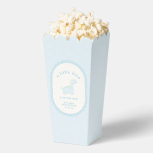 Pastellblaue Jungen-Dinosaurier-Popcorn-Baby-Party Geschenkschachtel