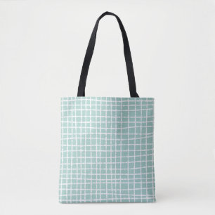 Pastellblaue Karo-Muster Chic und Praktisch