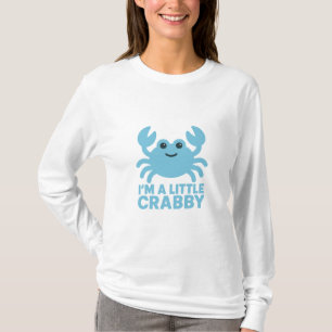 Pastellblaue Krabbe – Sanftes „Ich bin ein bissche T-Shirt